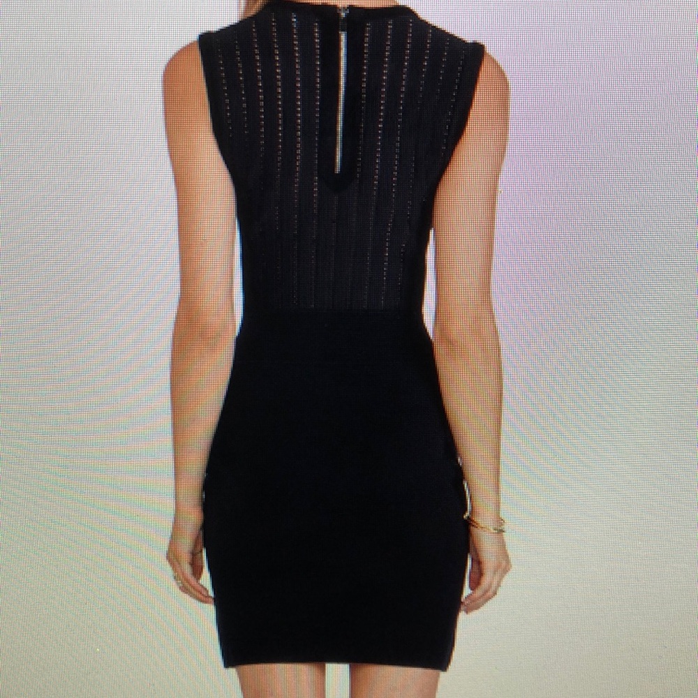 NWT DVF ink wool blend knit body con sleeveless. M